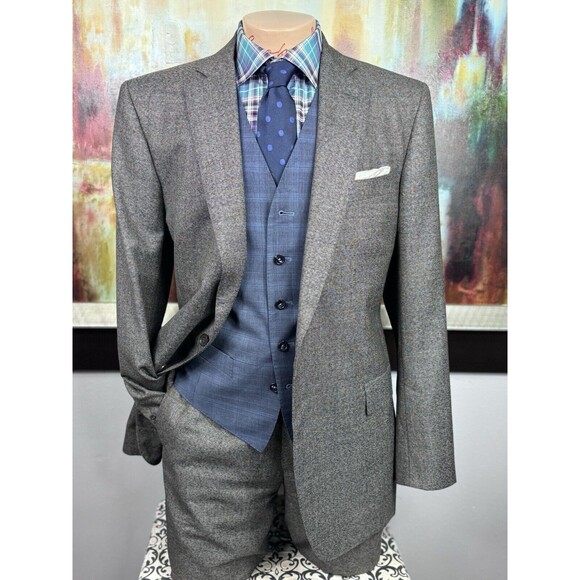 Brooks Brothers 1818 Regent Mens Light Brown 2 Piece Suit 42L Pants 37/31 Recent - Picture 1 of 16